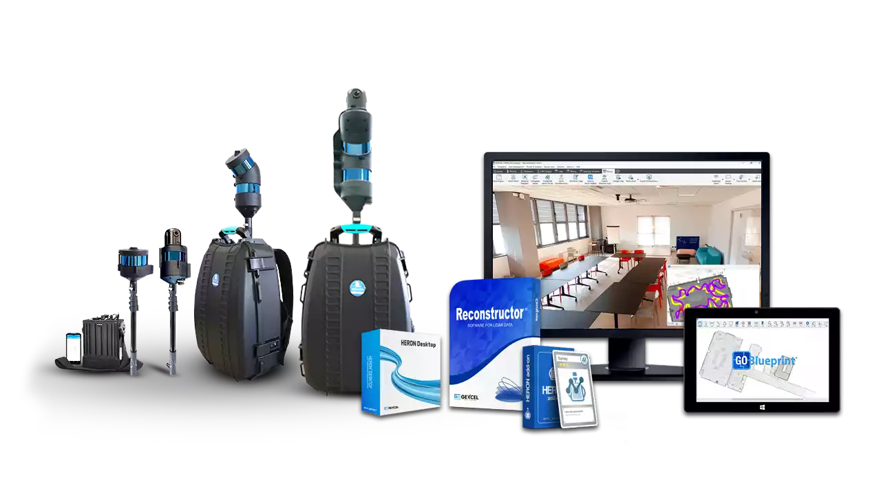 HERON - sistema portatile di rilevamento 3D con software inclusi